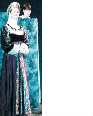 Shana as Lady Hertford, Polly Furth as Tom Canty in THE PRINCE AND THE PAUPER